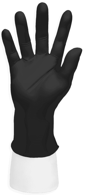 Black Synmax Ultra Vinyl Glove