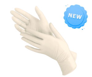 Syntex synthetic latex gloves