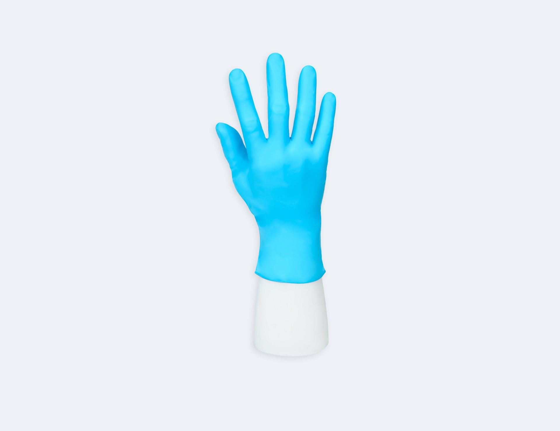 INTCO medical blue nitrile gloves