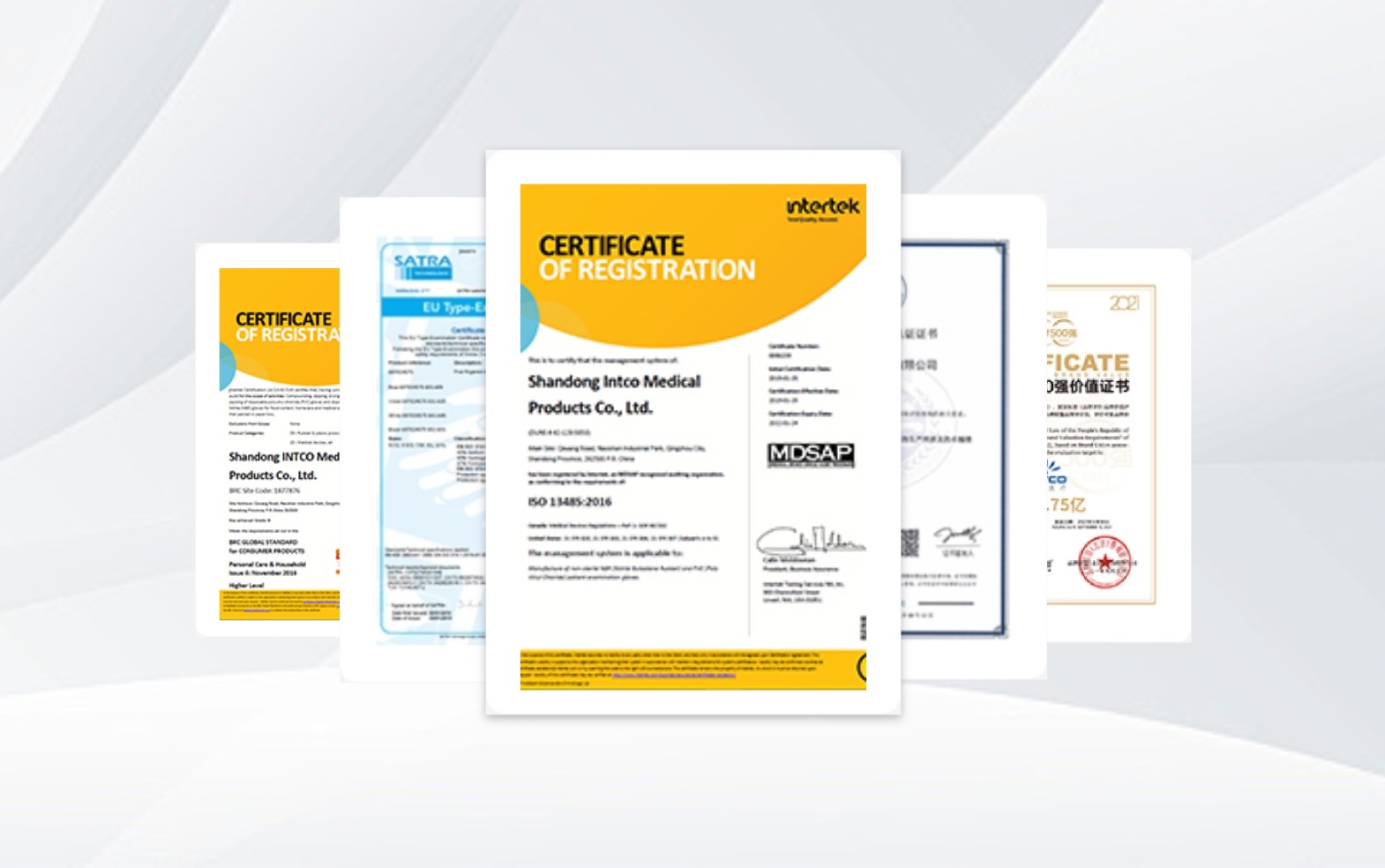 INTCO medical glove self-designed production line and 159 registered patents