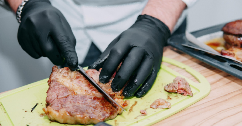 disposable nitrile gloves food safe