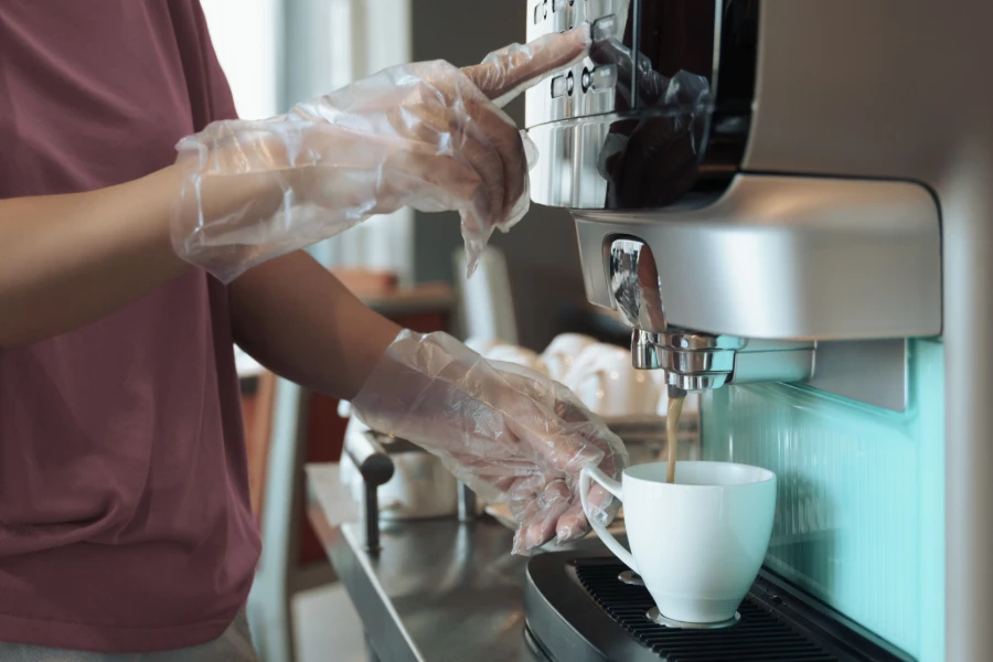 TPE Gloves for coffee brewing