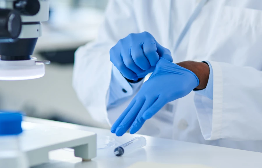 Disposable Gloves for laboratory use, providing protection and hygiene in scientific experiments.