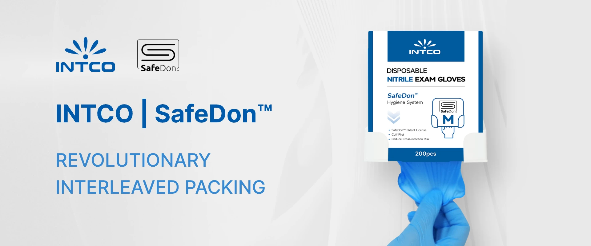 INTCO Medical's Safedon gloves transform glove dispensing enhance hygiene cut contamination boost workflow in healthcare food sectors